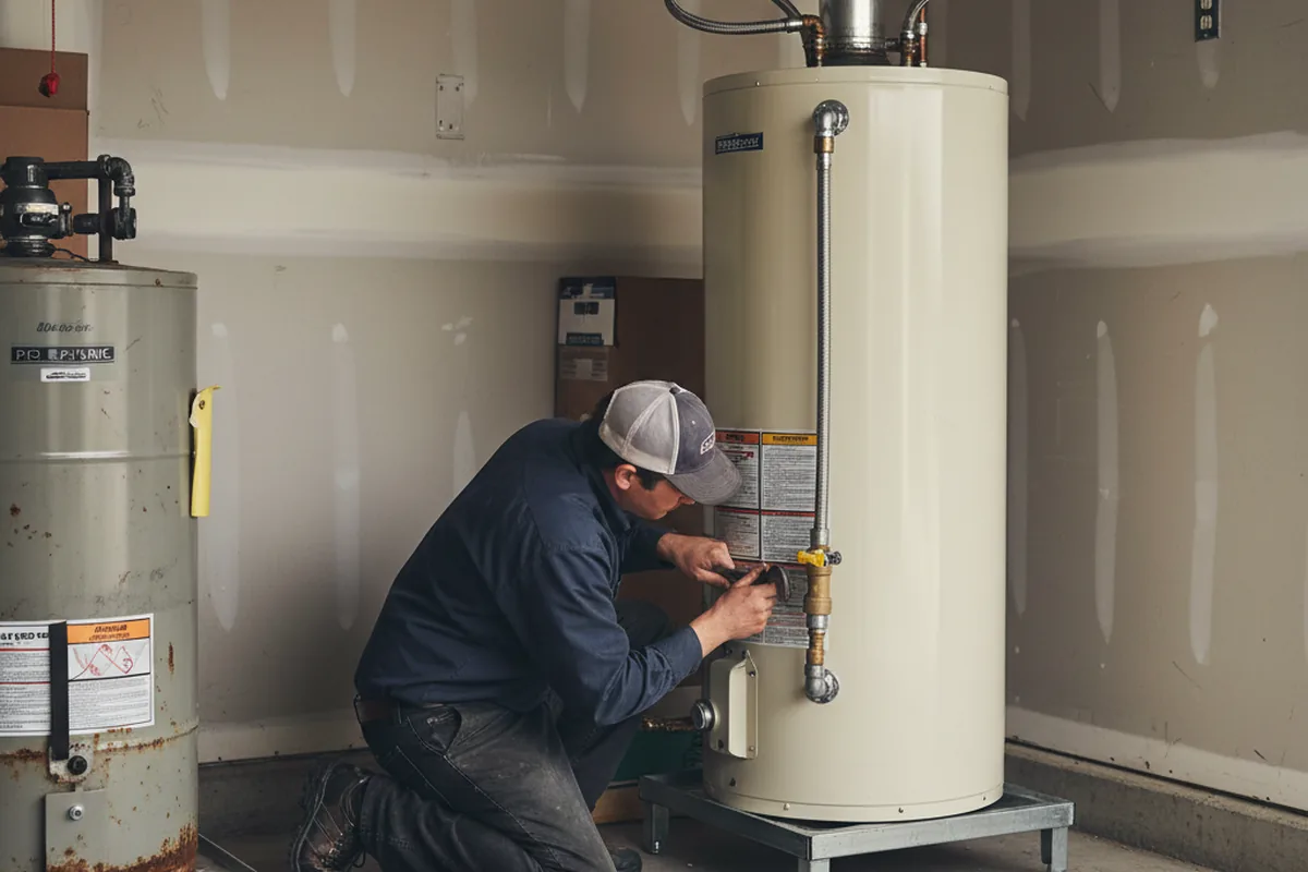 Water heater and shutoff valve replacement in Longs